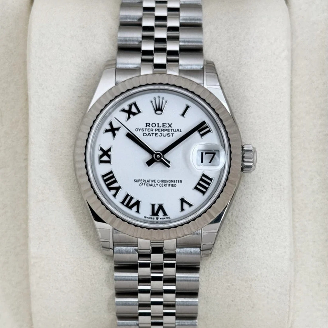Datejust 31 mm lady jubilee bianco