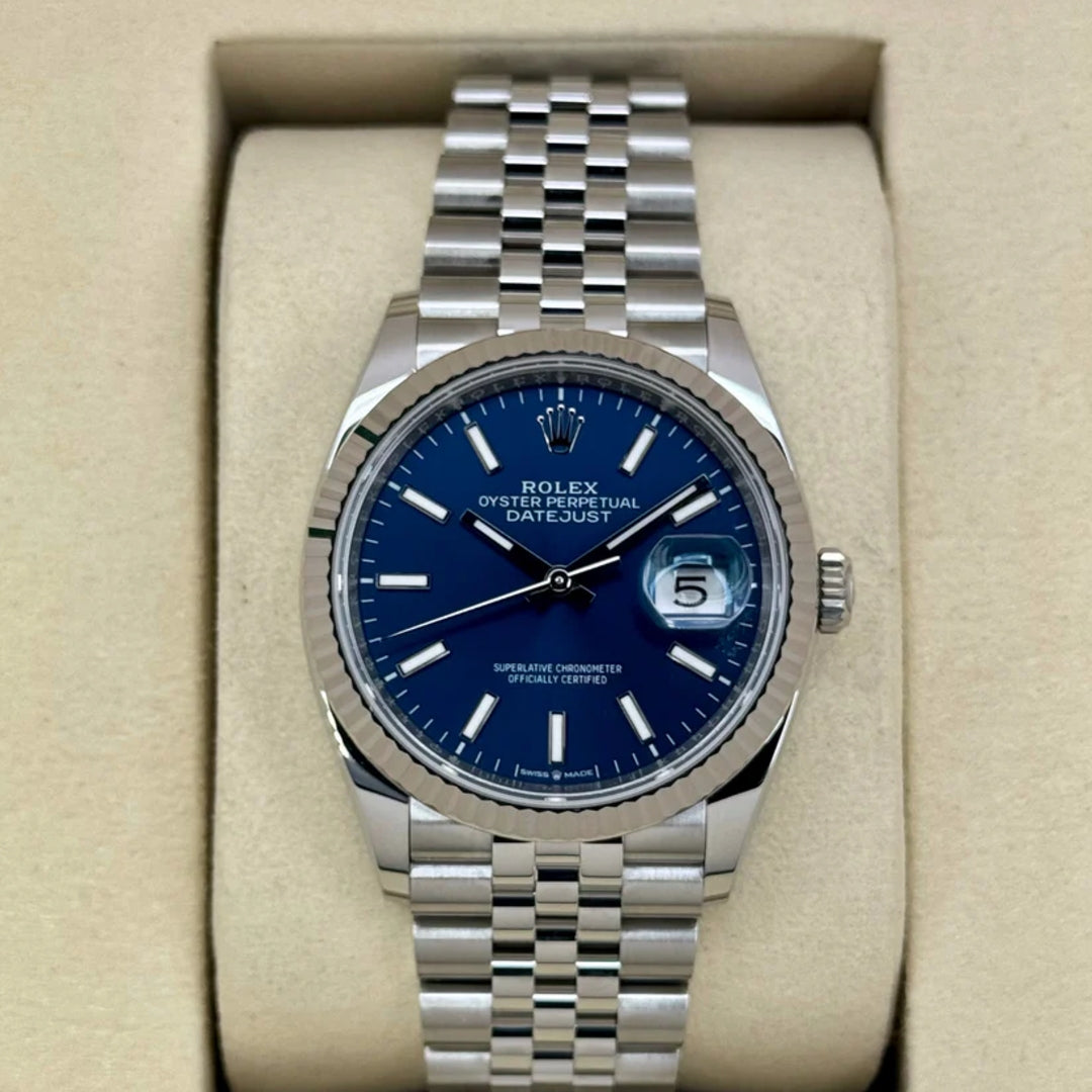 DateJust 36 mm Blu Jubilee